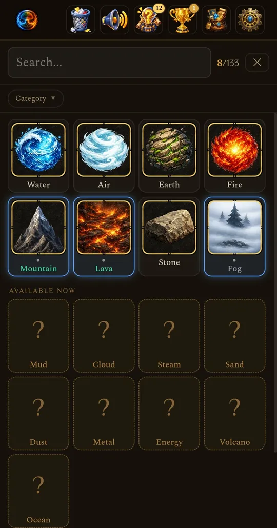 The element panel